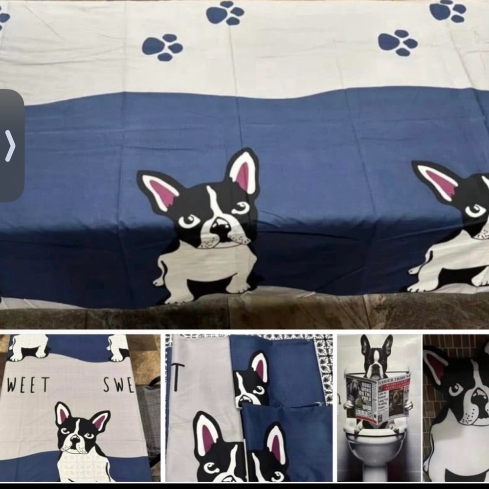 Boston Terrier French Bulldog Fabric plus other items.